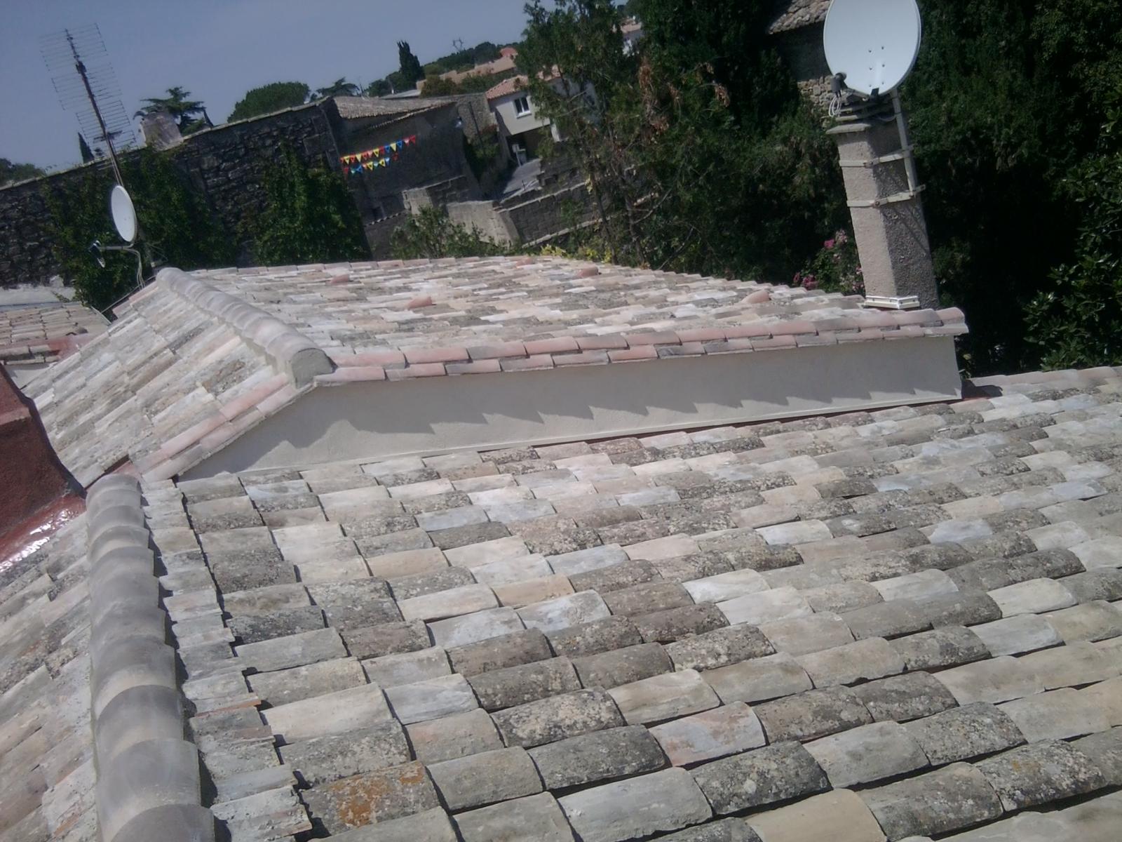 Rénovation de toiture en tuiles canal anciennes