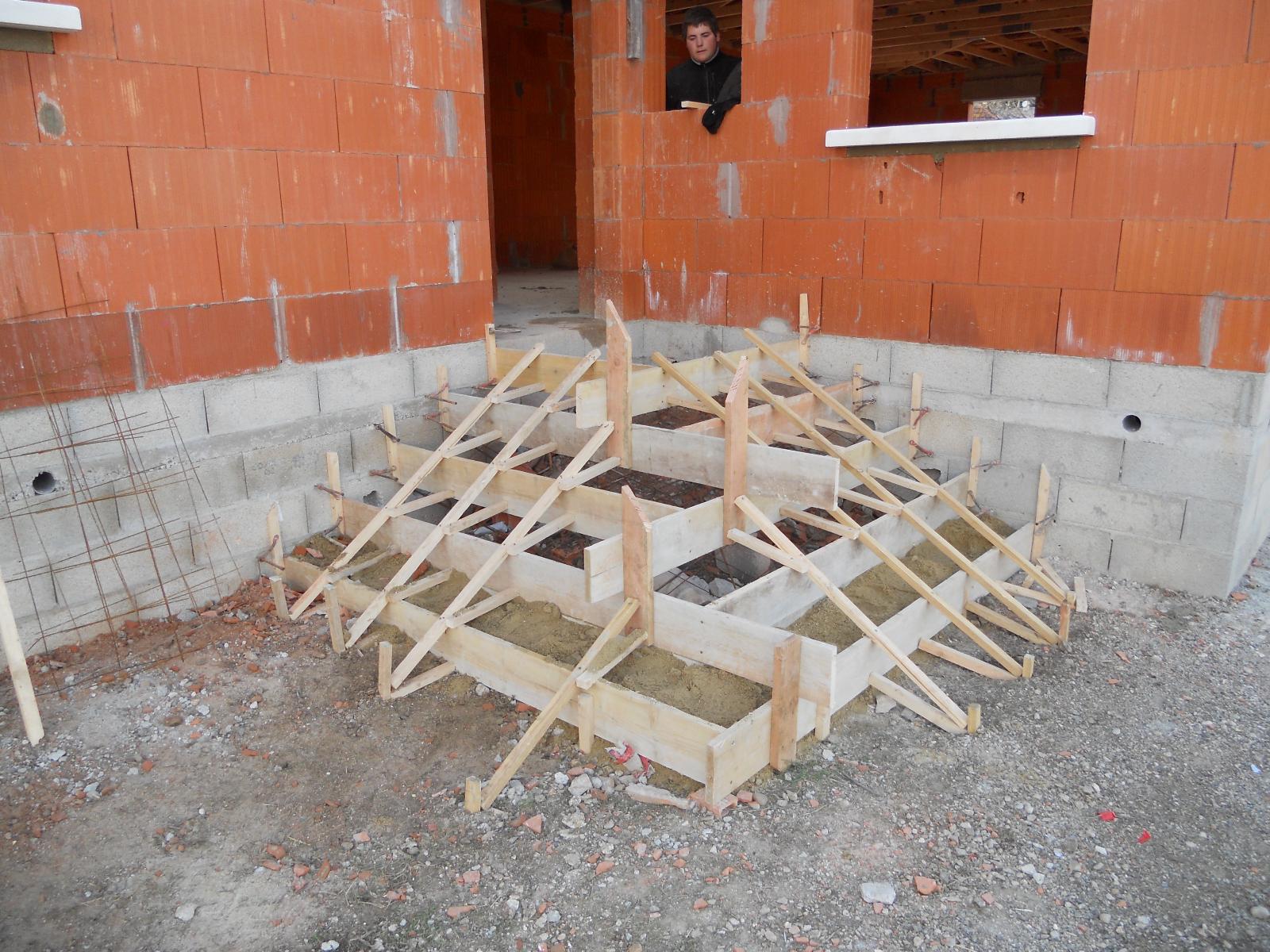 Coffrage d'escalier droit