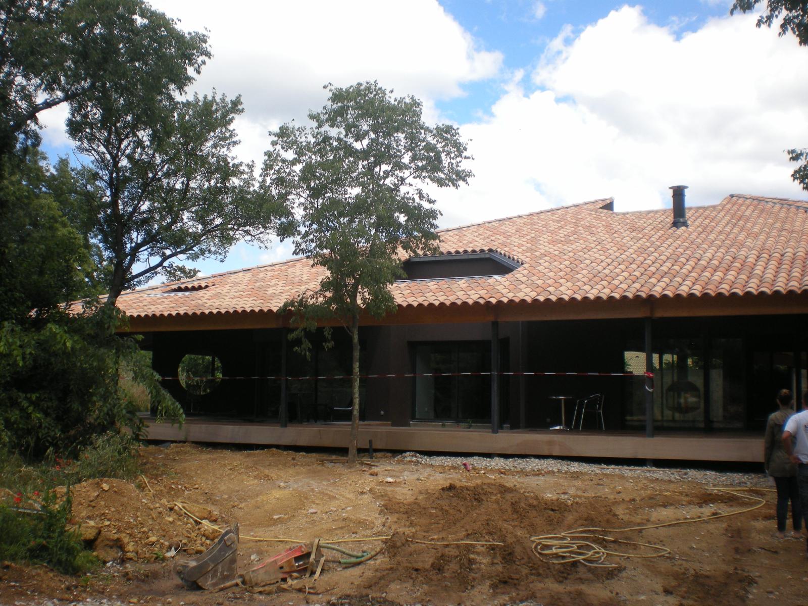 Villa moderne R+2 en bloc de béton