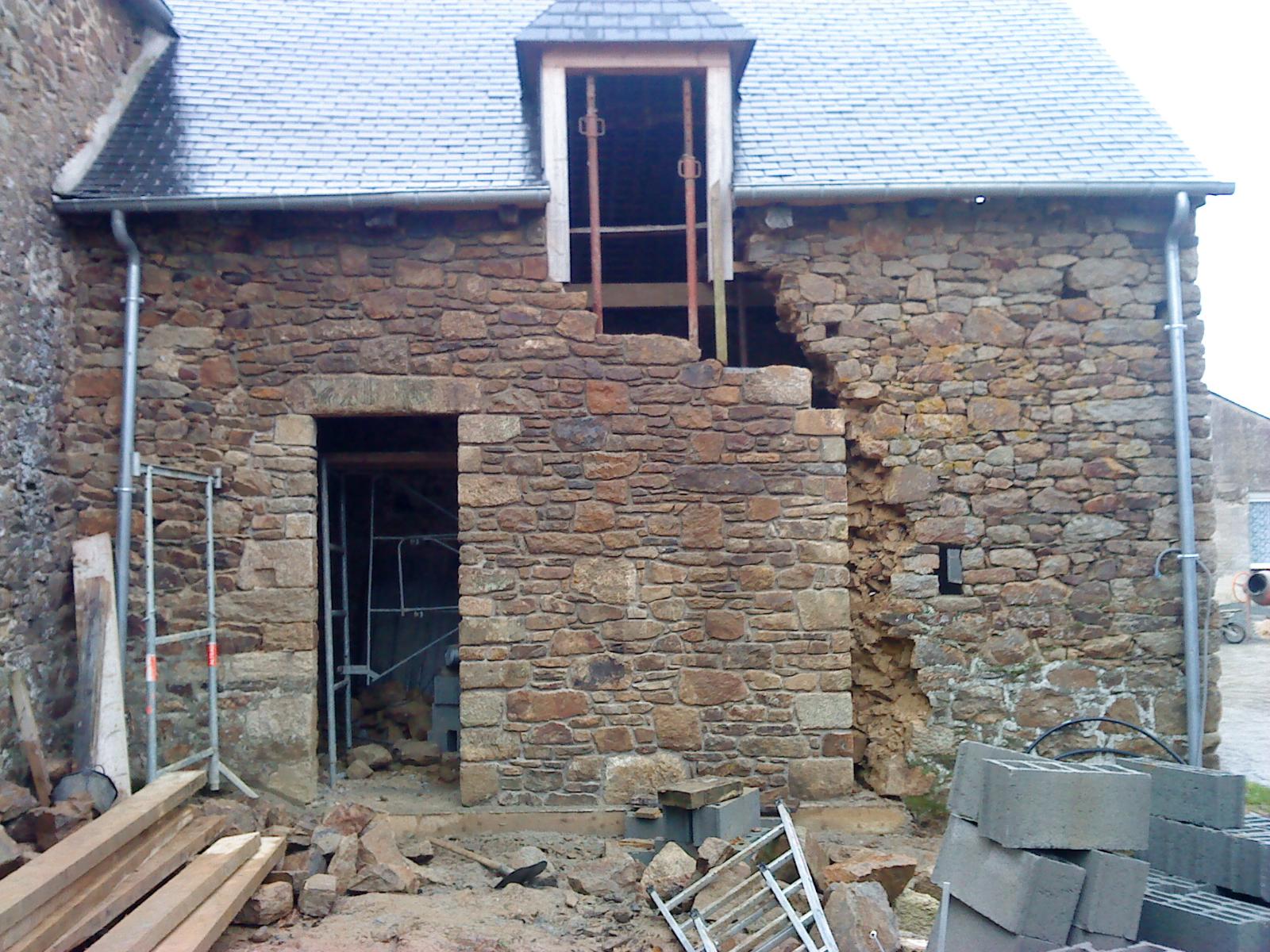 Rénovation d'un mur