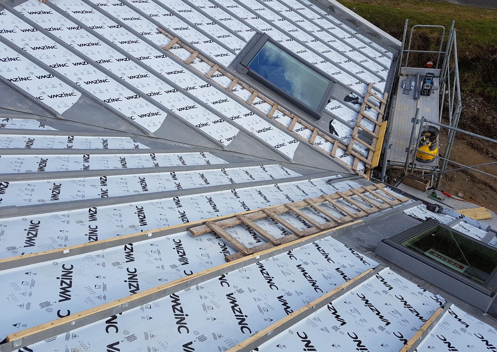 Herrou Couvertures zinc tasseaux VM ZINC