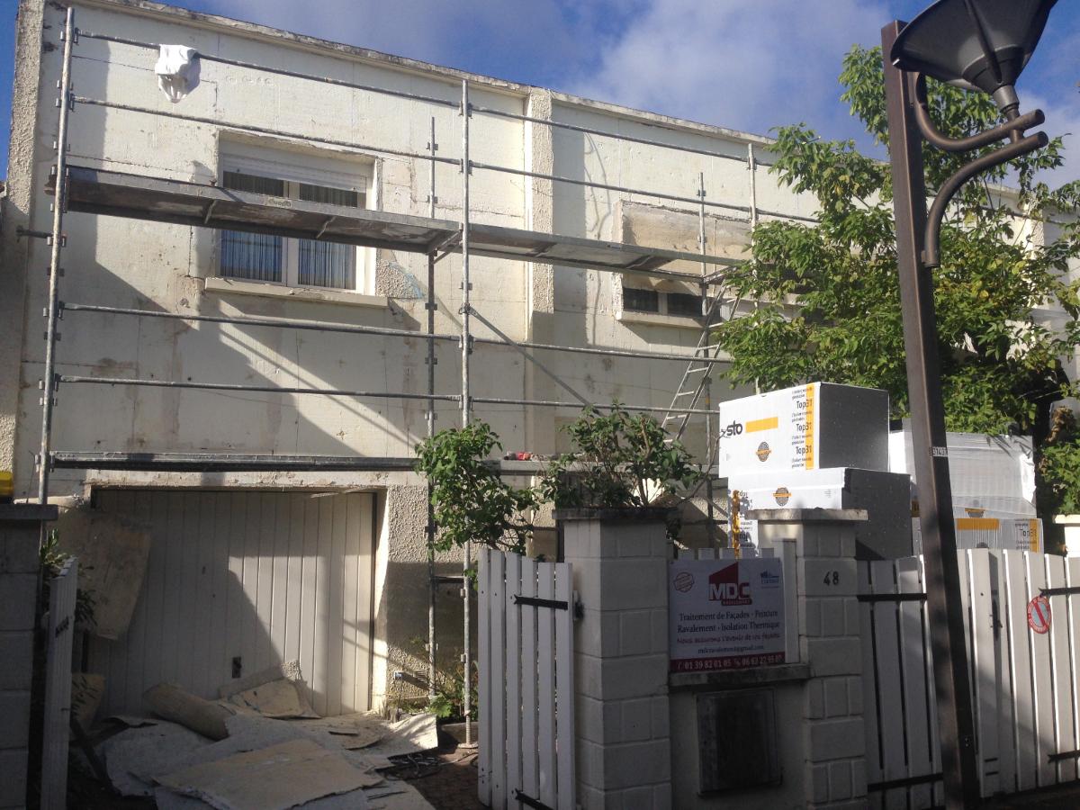 Isolation extérieure à Argenteuil