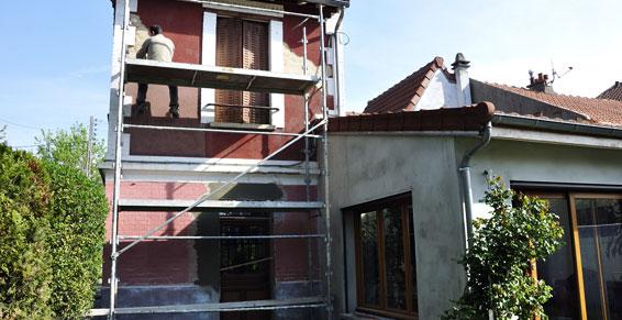 Travaux de ravalement en cours