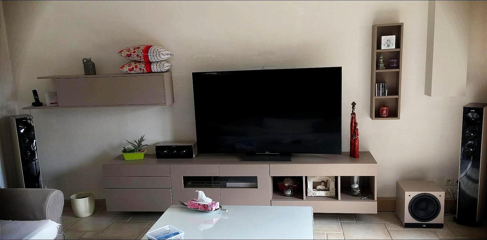 Meuble TV laqué - Paimpol