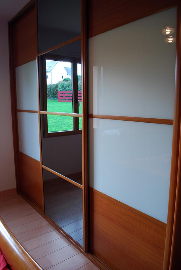 Portes coulissantes - Miroir bronze - Lézardrieux