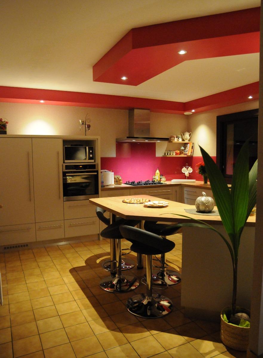 Cuisine - Portes et plan de travail en stratifié - Plouguiel