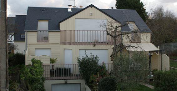 Ravalement d'une maison ossature bois - Le Val André
