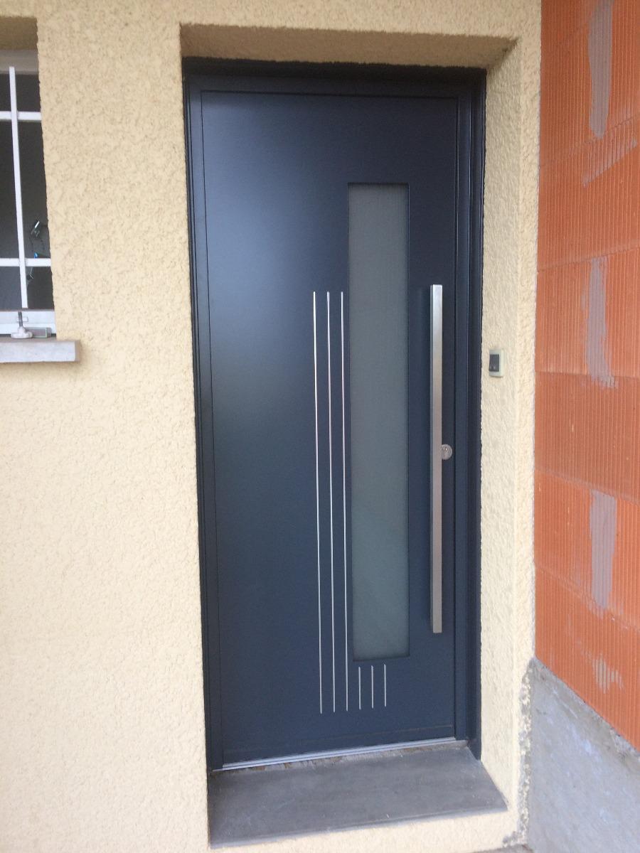Porte d'entrée alu en rénovation