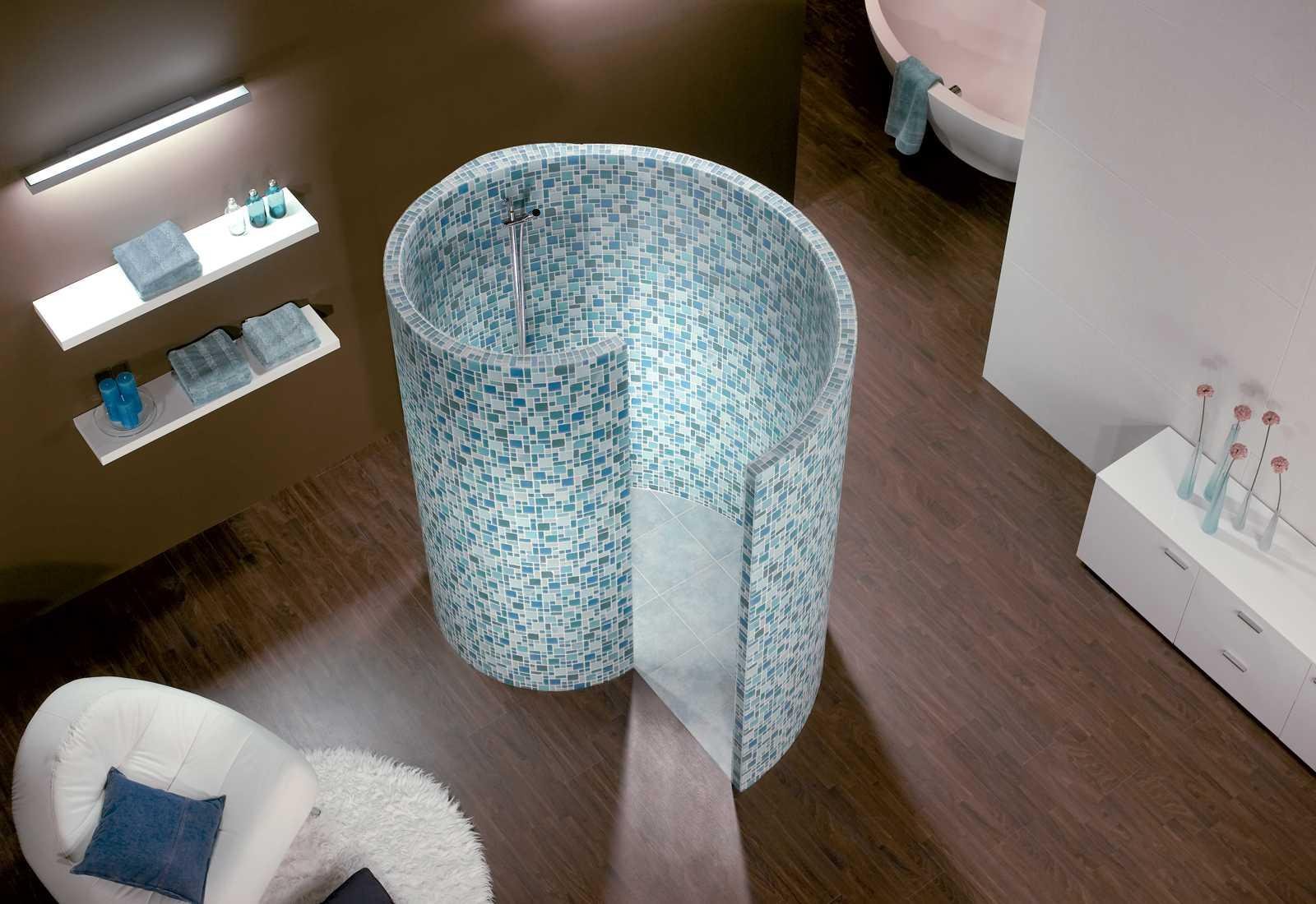 RÉALISATION DOUCHE ARRONDIE