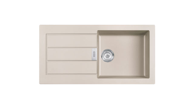 Evier en Tectonite   Couleur : Cavé créme   Taille : 100x51cm