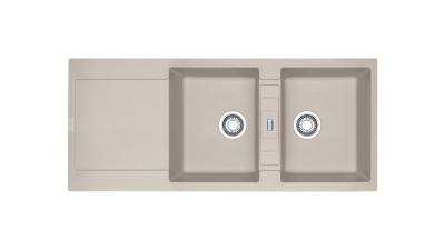 Evier en Fraganit+   Couleur : Café Créme  Taille : 116x50cm