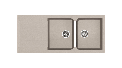 Evier en Fraganit+   Couleur : Café Créme  Taille : 120x51cm