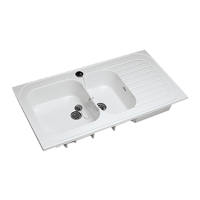 Ens_05:Meuble, plan céramique, Miroir & colonne 