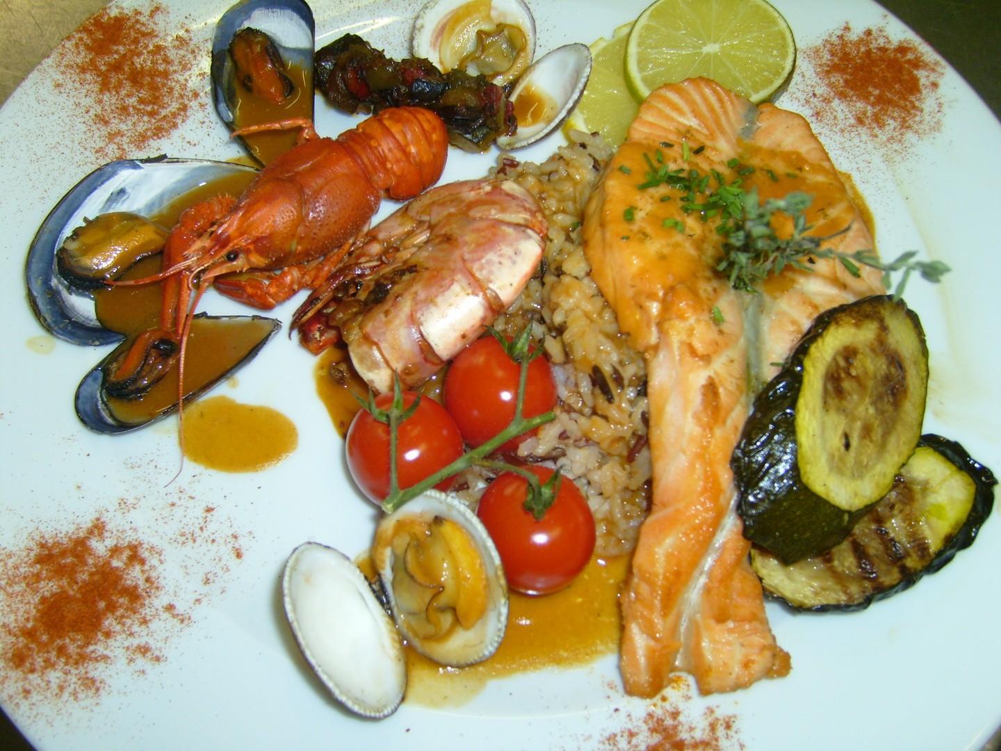 Filet de daurade gambas