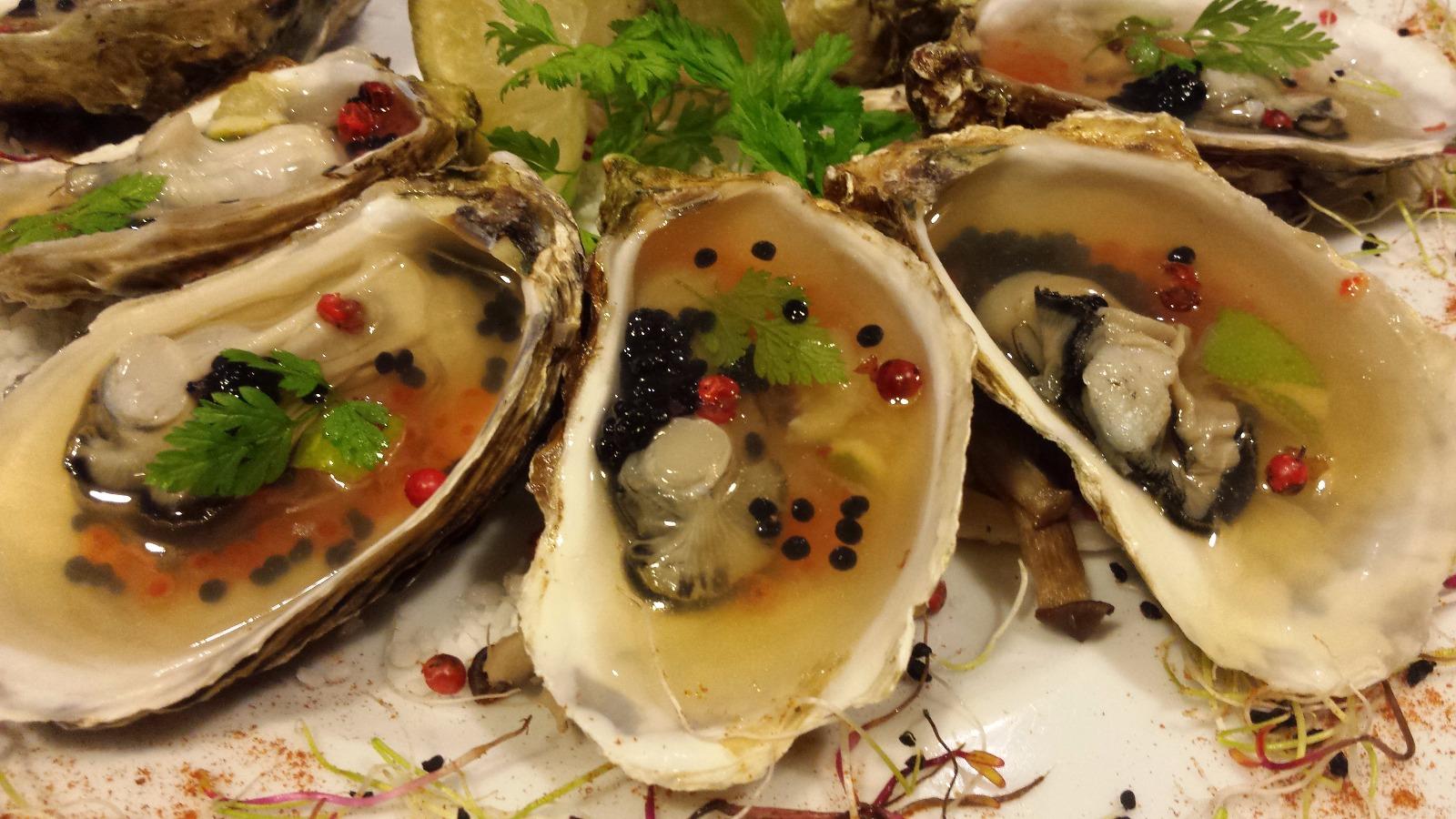 Huître en gelée de Champagne Hérault