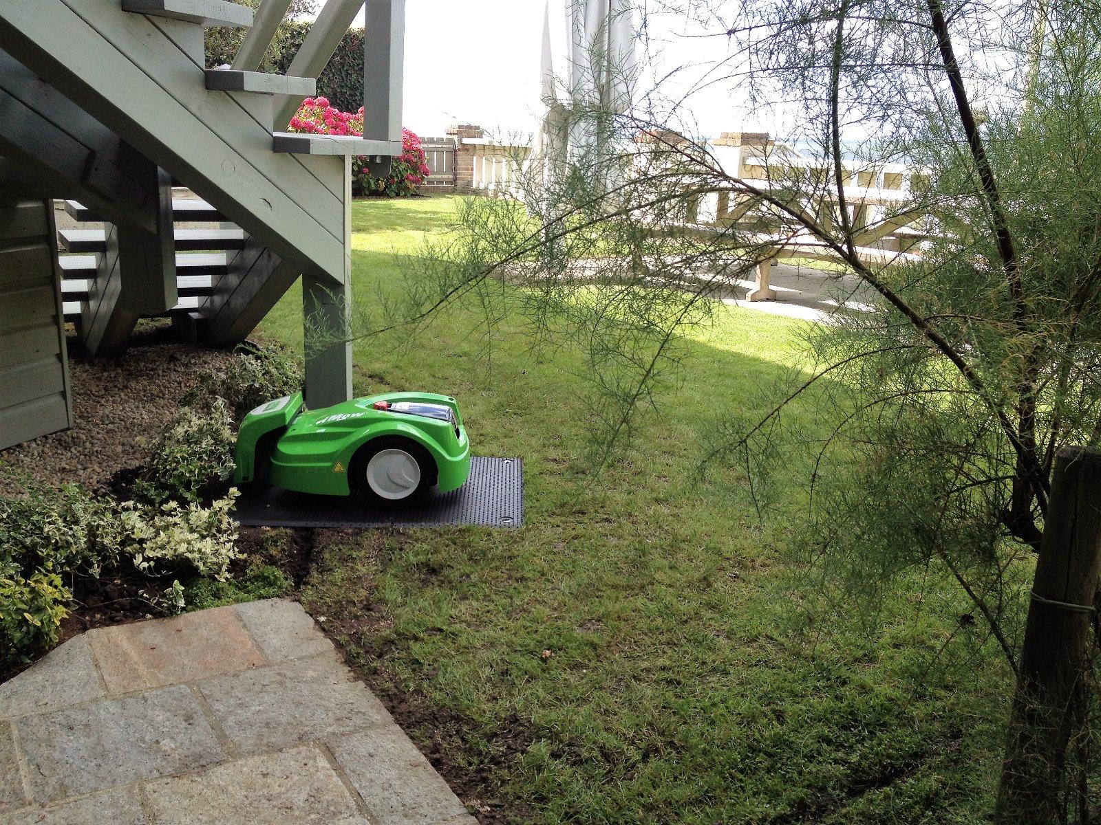 Installation d'un robot de tonte