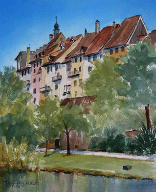 Hof und Altstadthäuser von Wil SG