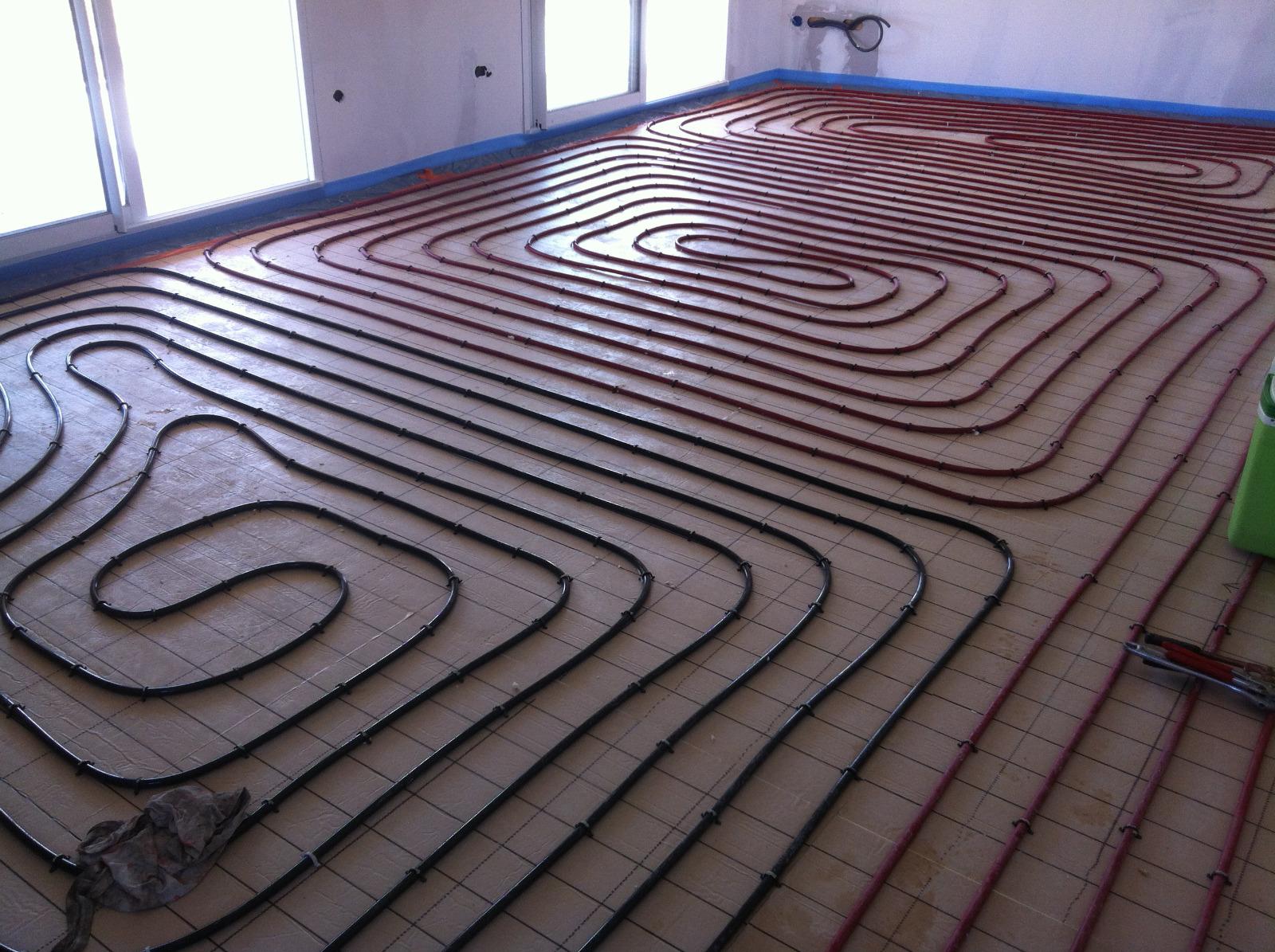 Plancher chauffant basse température