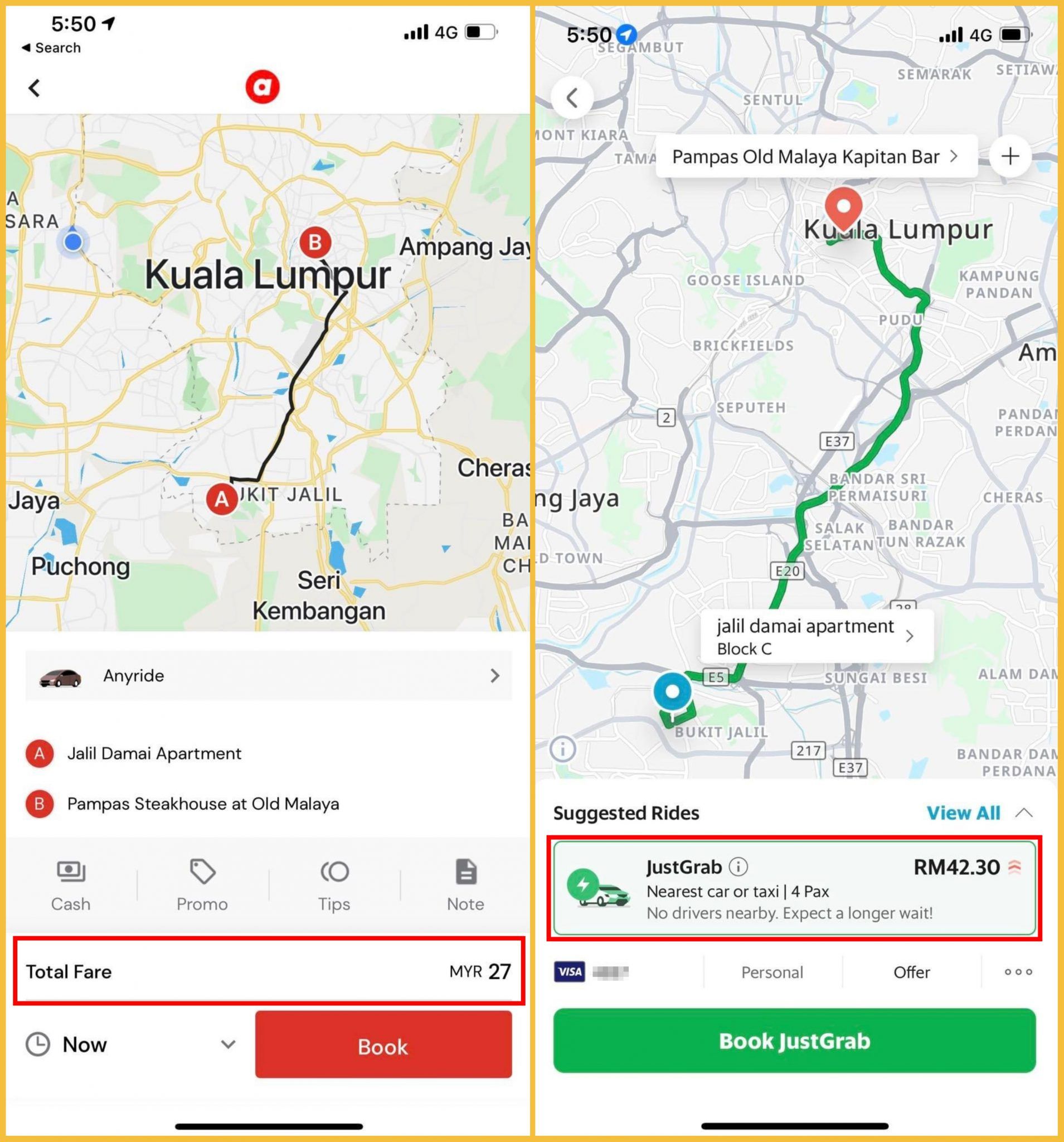 Grab VS AirAsia Ride In Malaysia KL: Which Is Better?