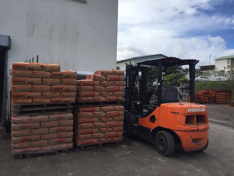 Livraison de matériaux de construction