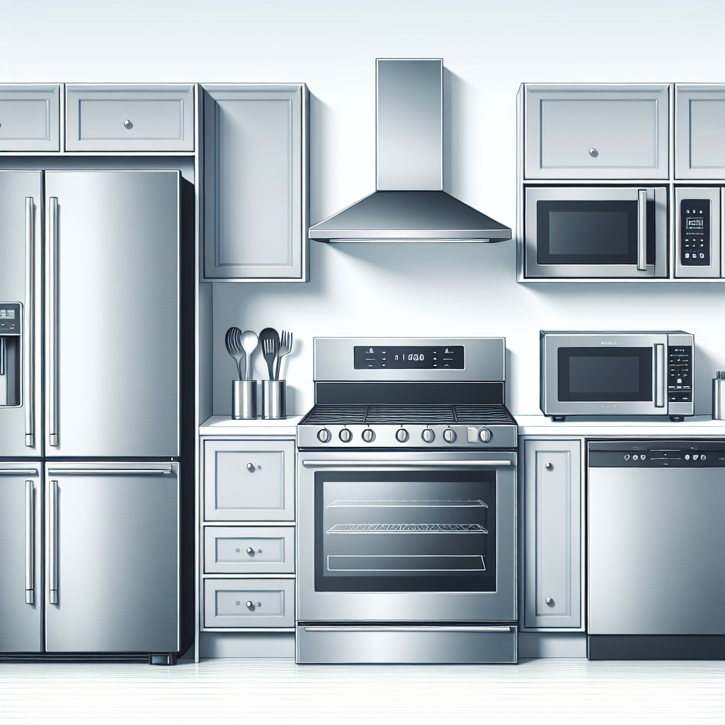 Modern kitchen with sleek appliances and cabinets