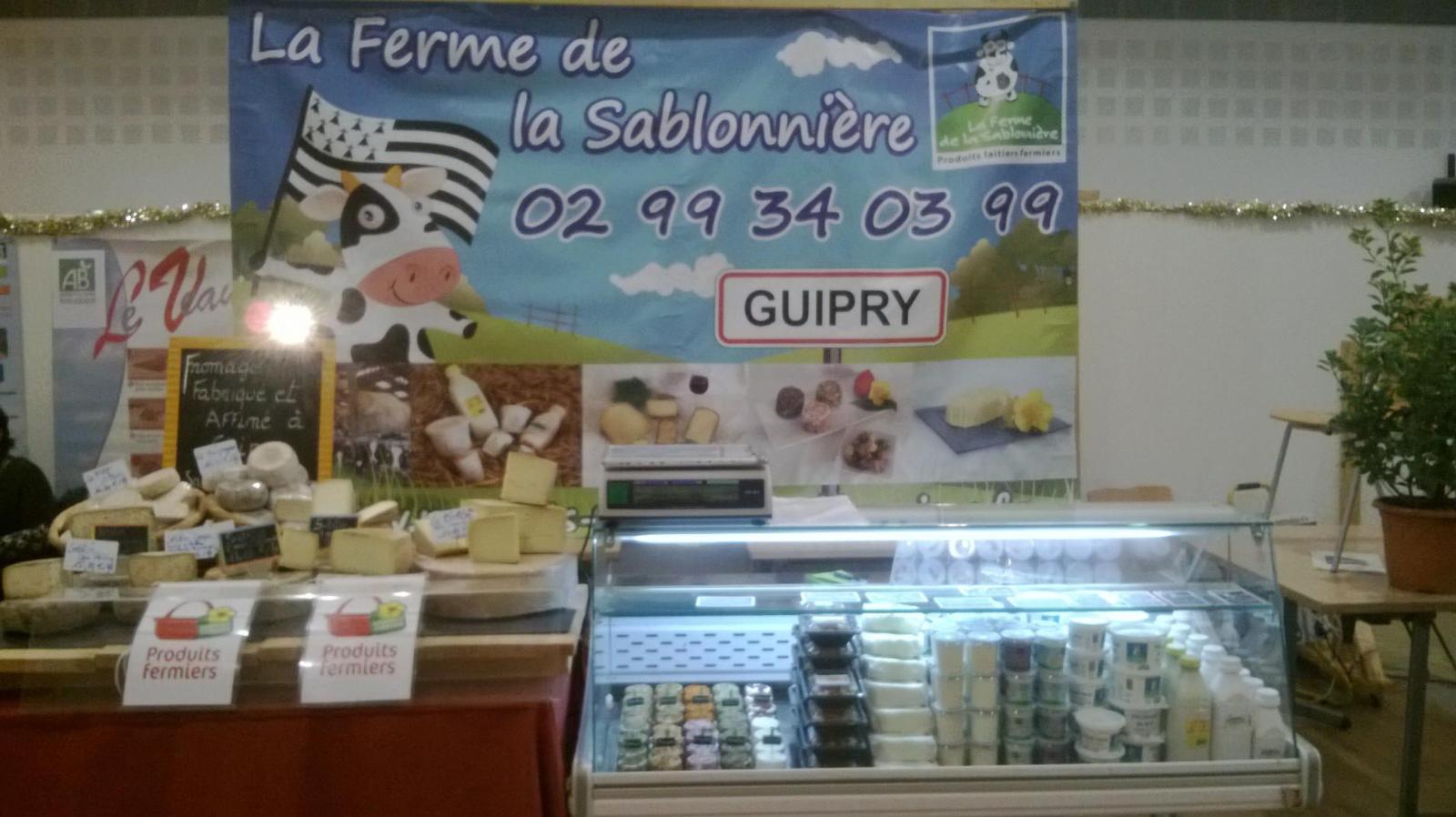 Les produits laitiers de La Ferme de la Sablonnière à Guipry-Messac
