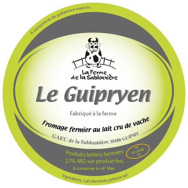 Notre Fromage le Guipryen Médaille d'or 2015