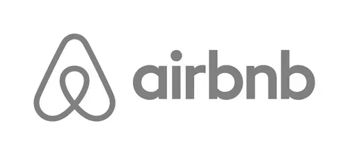 Airbnb logo: Gray