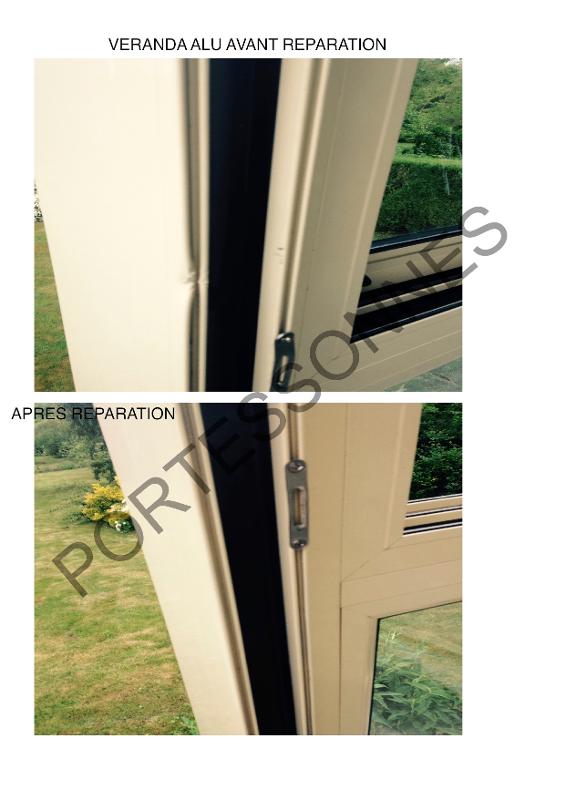 Réparation d'une véranda alu