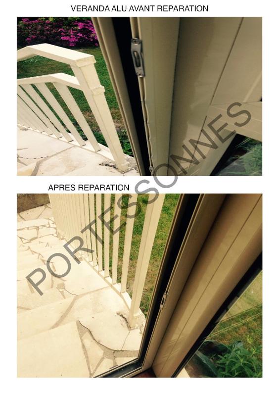 Réparation d'une véranda alu