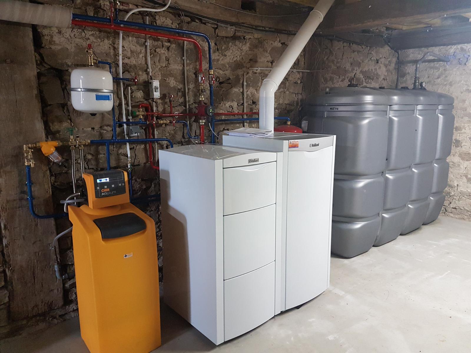 Chaudière au fioul + adoucisseur