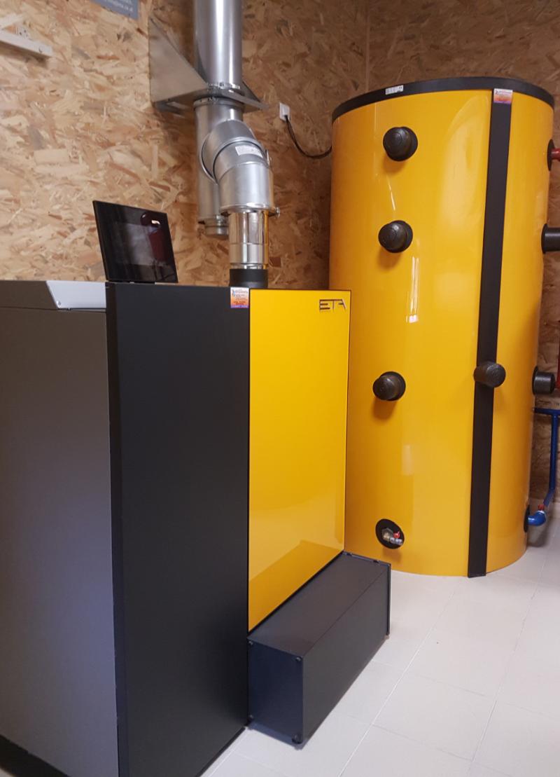 Chaudière à granulés et ballon tampon