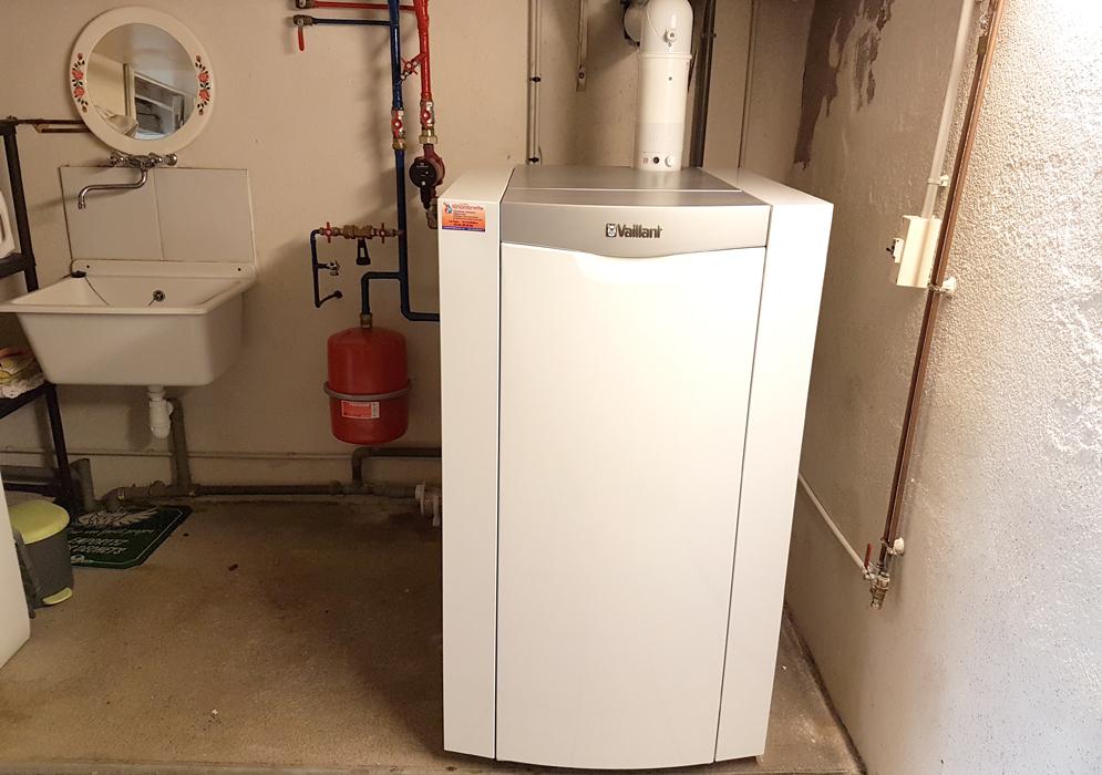 Une chaudière blanche