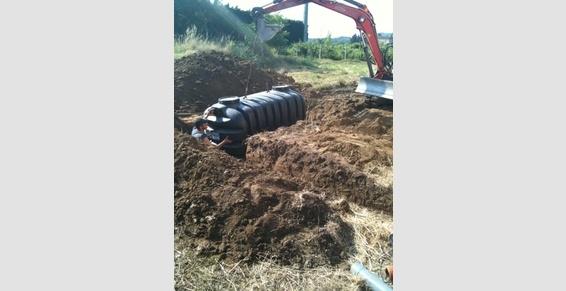 Pose fosse septique - Petit travaux Génie Civil ou terrassement
