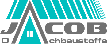 Das Logo von Jacob Dachbaustoffe zeigt ein Haus mit Dach.