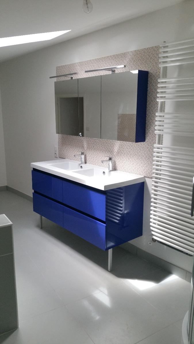 SANITAIRE MEUBLE + SECHE SERVIETTE+MIROIR