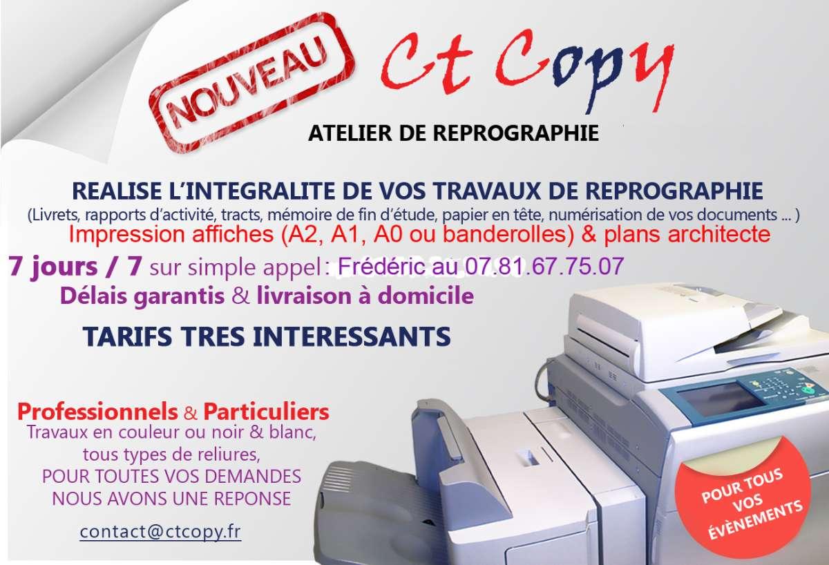 CT Copie, imprimerie et reprographie à Vaujours