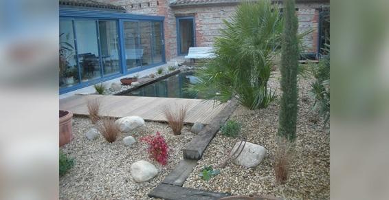 Aménagement de patio - Seysses - Paysagiste - Passion Jardin