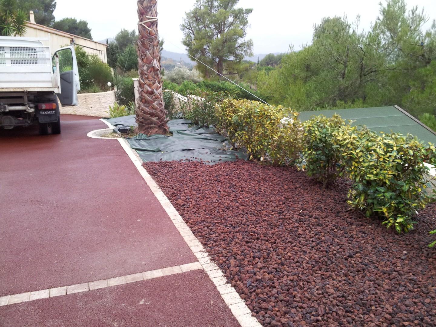 Mineralisation d'un massif