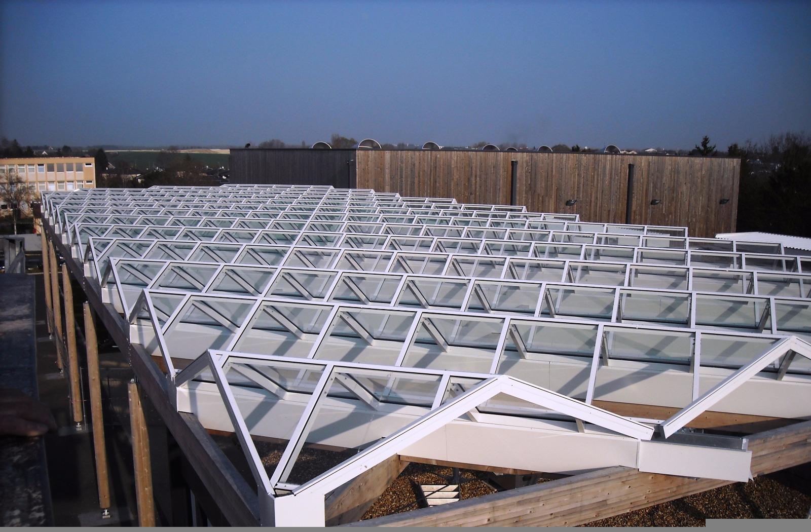 verrière aluminium vitrée