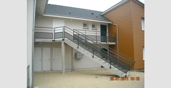 Garde-corps acier laqués