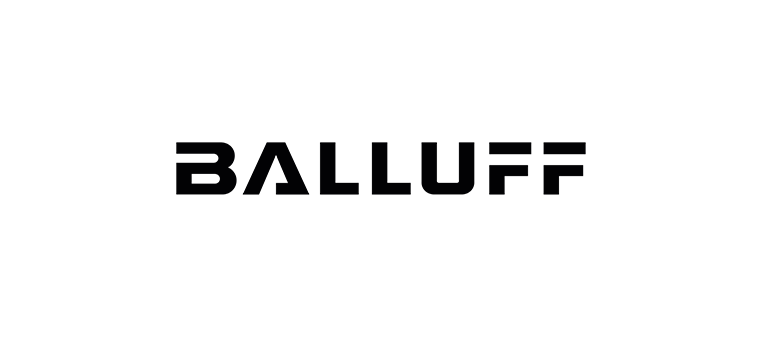 Balluff-Logo in schwarzer, serifenloser Schriftart.