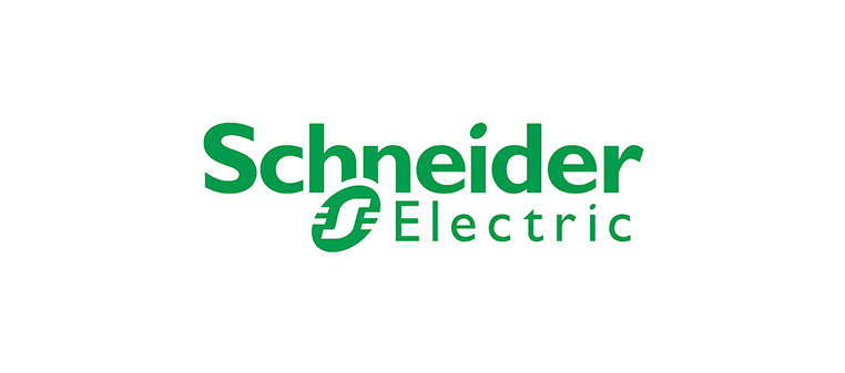Schneider Electric Logo in Grün auf weißem Hintergrund.