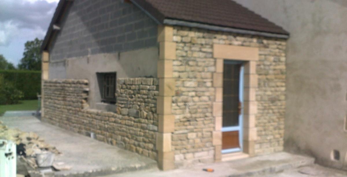 rénovation mur extérieur vue angle