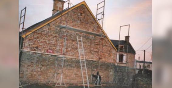 travaux de façade extérieure