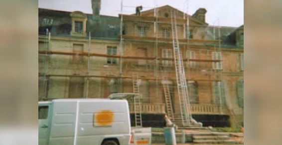 rénovation de grande façade extérieure