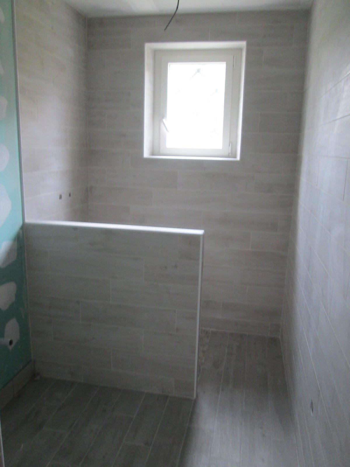 douche à l'italienne avec cloison