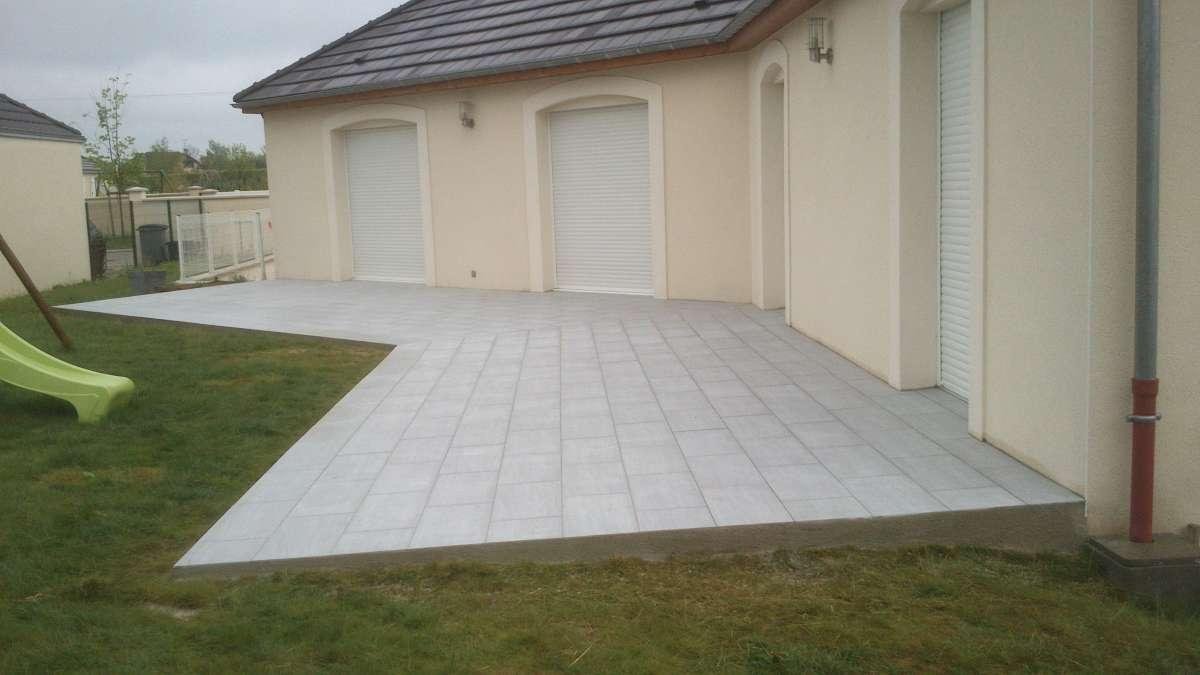 pose carrelage exterieur terrasse