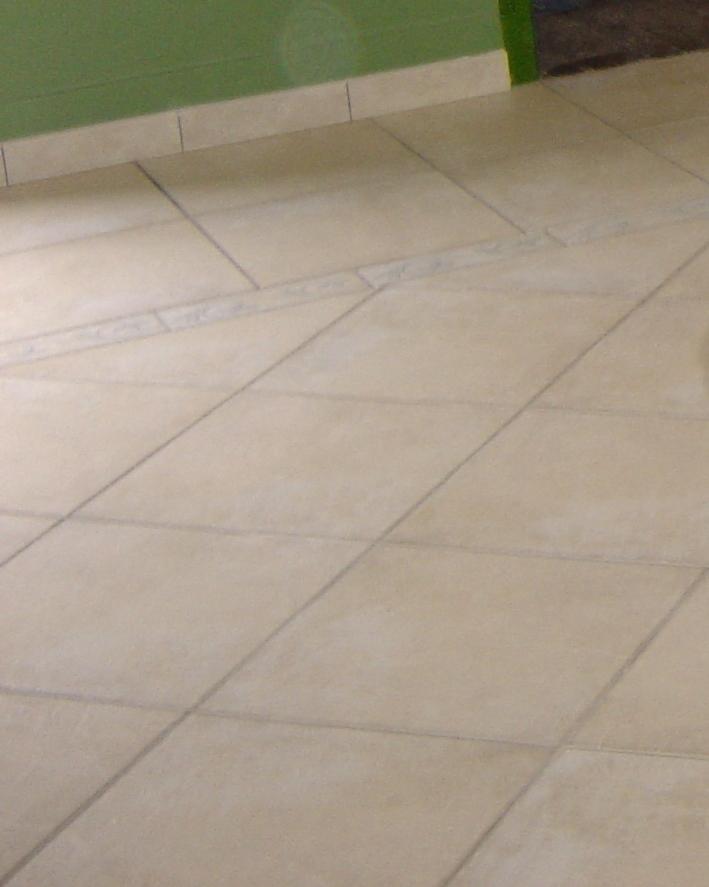 tapis carrelage diagonnale