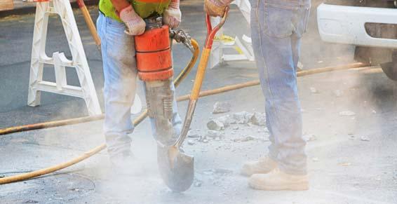 travaux publics - marteau piqueur